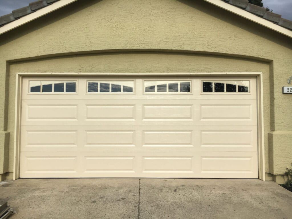 image of a new garage door.
